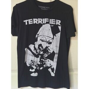 Terrifier Art the Clown Terror Threads Horror Movie Graphic T-Shirt Black Small